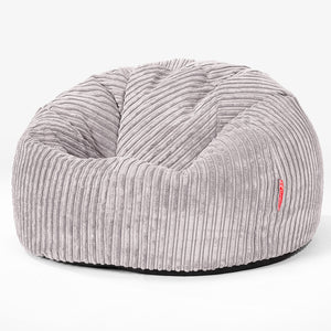 CloudSac 200 Kids Puf Gigante Viscoelástico Infanti 2-12 años - Pana Clásica Gris Plata