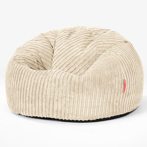 CloudSac 200 Kids Puf Gigante Viscoelástico Infanti 2-12 años - Pana Clásica Crema