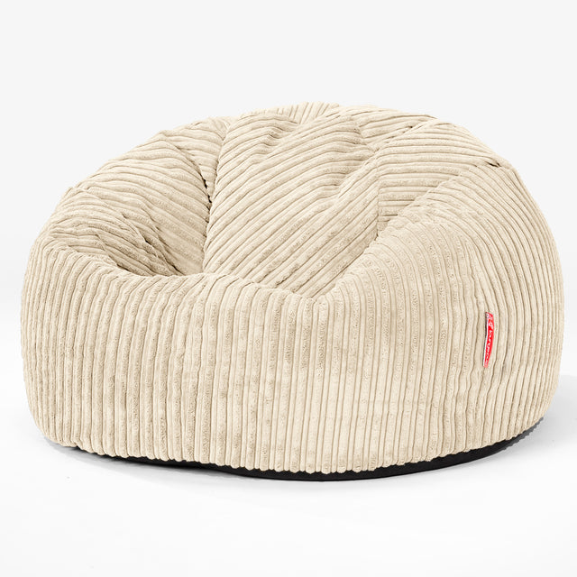 CloudSac 200 Kids Puf Gigante Viscoelástico Infanti 2-12 años - Pana Clásica Crema 01