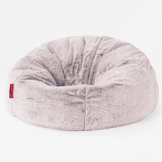 CloudSac 200 Kids Puf Gigante Viscoelástico Infanti - Piel de Conejo Sintética Rosa Empolvado 01