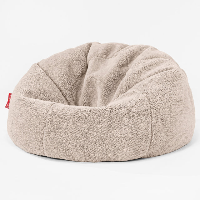 CloudSac 200 Kids Puf Gigante Viscoelástico Infanti - Piel de Osito Sintética Visón 01