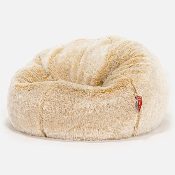 CloudSac 200 Kids Puf Gigante Viscoelástico Infanti 2-12 años - Piel Sintética Blanco 01