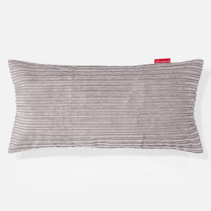 Fundas de Cojín Rectangular Gigante 40 x 70cm - Pana Clásica Gris Plata