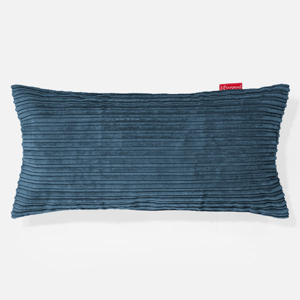 CloudSac 50 Almohada Gigante Viscoelástica 40 x 80cm - Pana Clásica Azul marino 