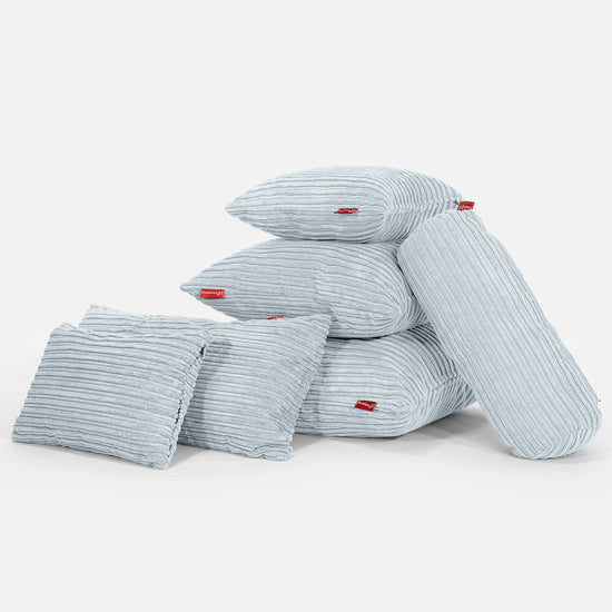 CloudSac 50 Almohada Gigante Viscoelástica 40 x 80cm - Pana Clásica Bebé Azul