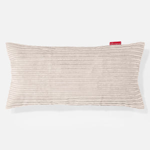 Fundas de Cojín Rectangular Gigante 40 x 70cm - Pana Clásica Crema