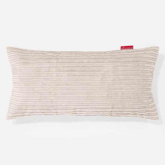 CloudSac 50 Almohada Gigante Viscoelástica 40 x 80cm - Pana Clásica Crema 