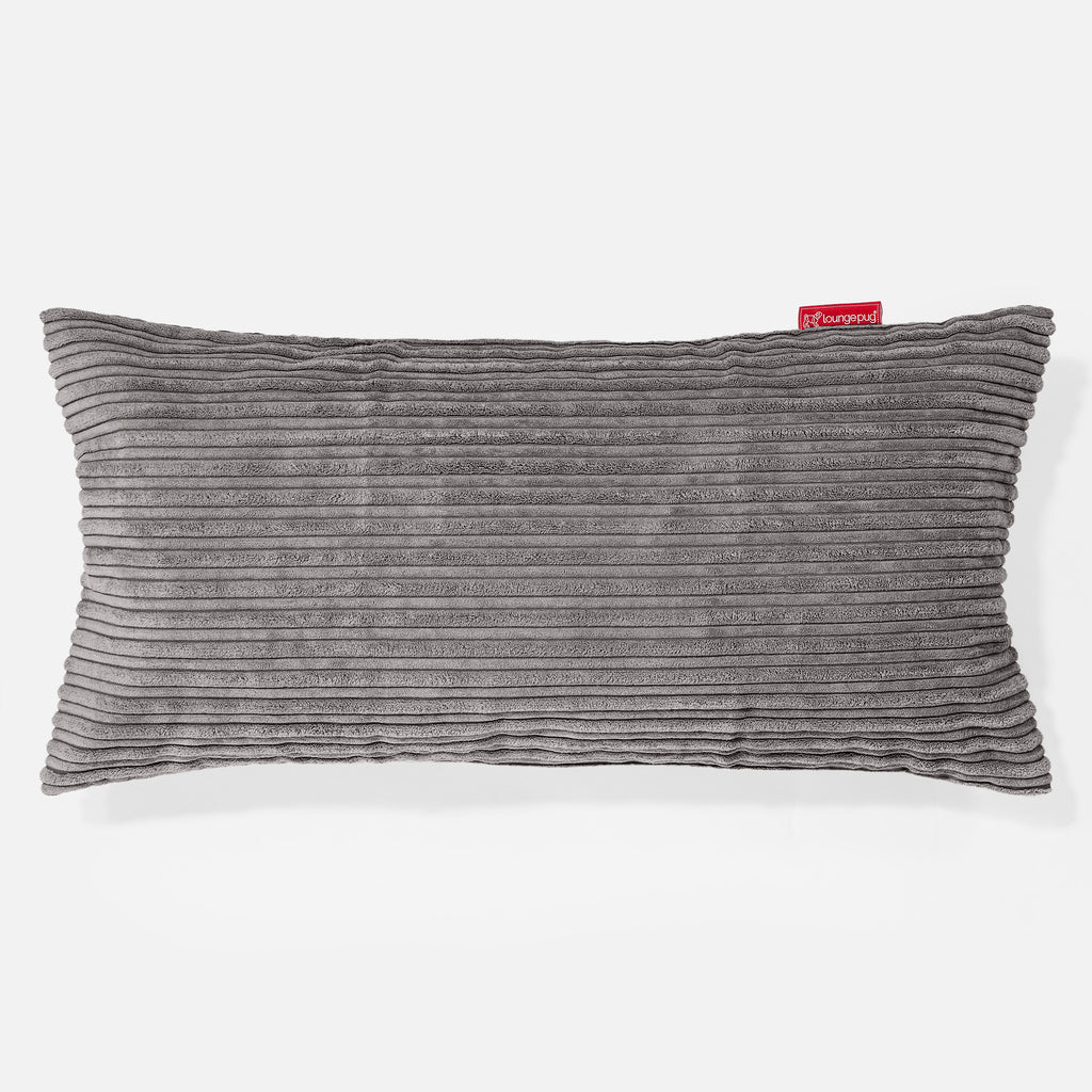 CloudSac 50 Almohada Gigante Viscoelástica 40 x 80cm - Pana Clásica Grafito 