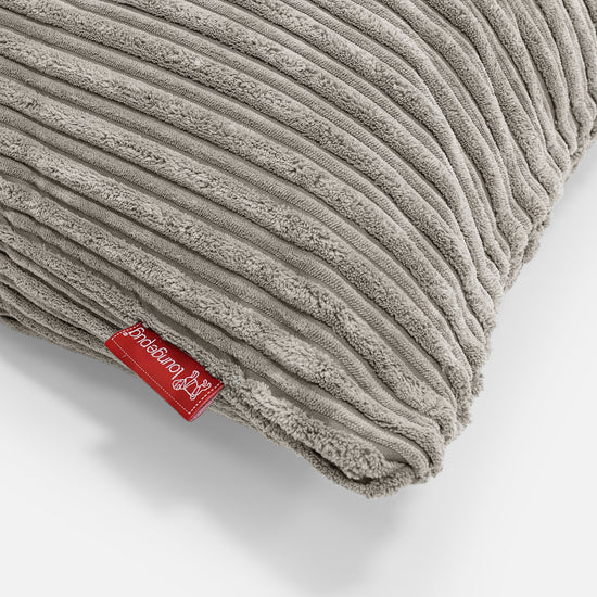 CloudSac 50 Almohada Gigante Viscoelástica 40 x 80cm - Pana Clásica Visón