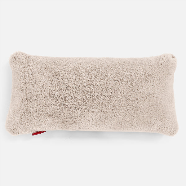 CloudSac 50 Almohada Gigante Viscoelástica 40 x 80cm - Piel de Osito Sintética Visón