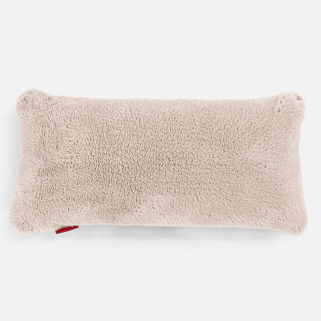 CloudSac 50 Almohada Gigante Viscoelástica 40 x 80cm - Piel de Osito Sintética Visón