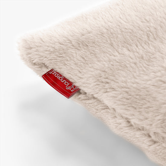 CloudSac 50 Almohada Gigante Viscoelástica 40 x 80cm - Piel de Osito Sintética Visón