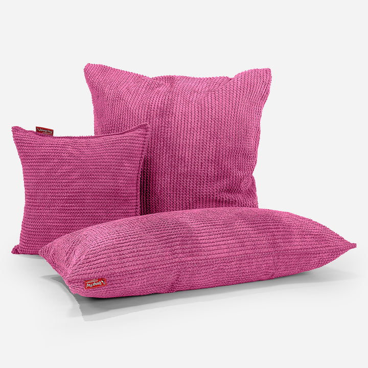 CloudSac 50 Almohada Gigante Viscoelástica 40 x 80cm - Pompón Rosa 