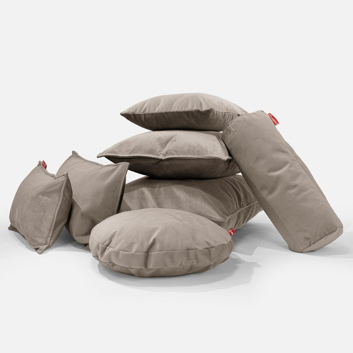 CloudSac 50 Almohada Gigante Viscoelástica 40 x 80cm - Terciopelo Visón 