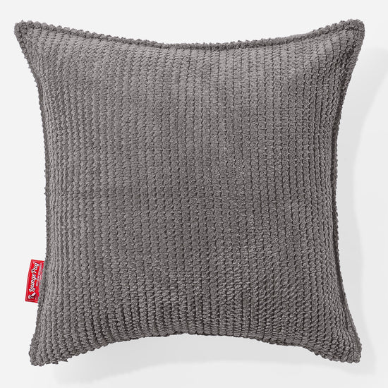 Cojín 47 x 47cm - Pompón Carbón Gris 01