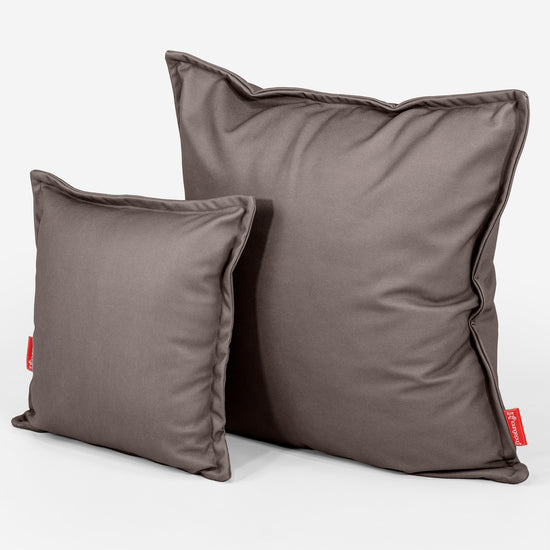 Fundas de Cojín 47 x 47cm - Cuero Vegano Chocolate 02