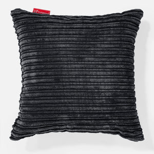 Fundas de Cojín 47 x 47cm - Pana Clásica Negro