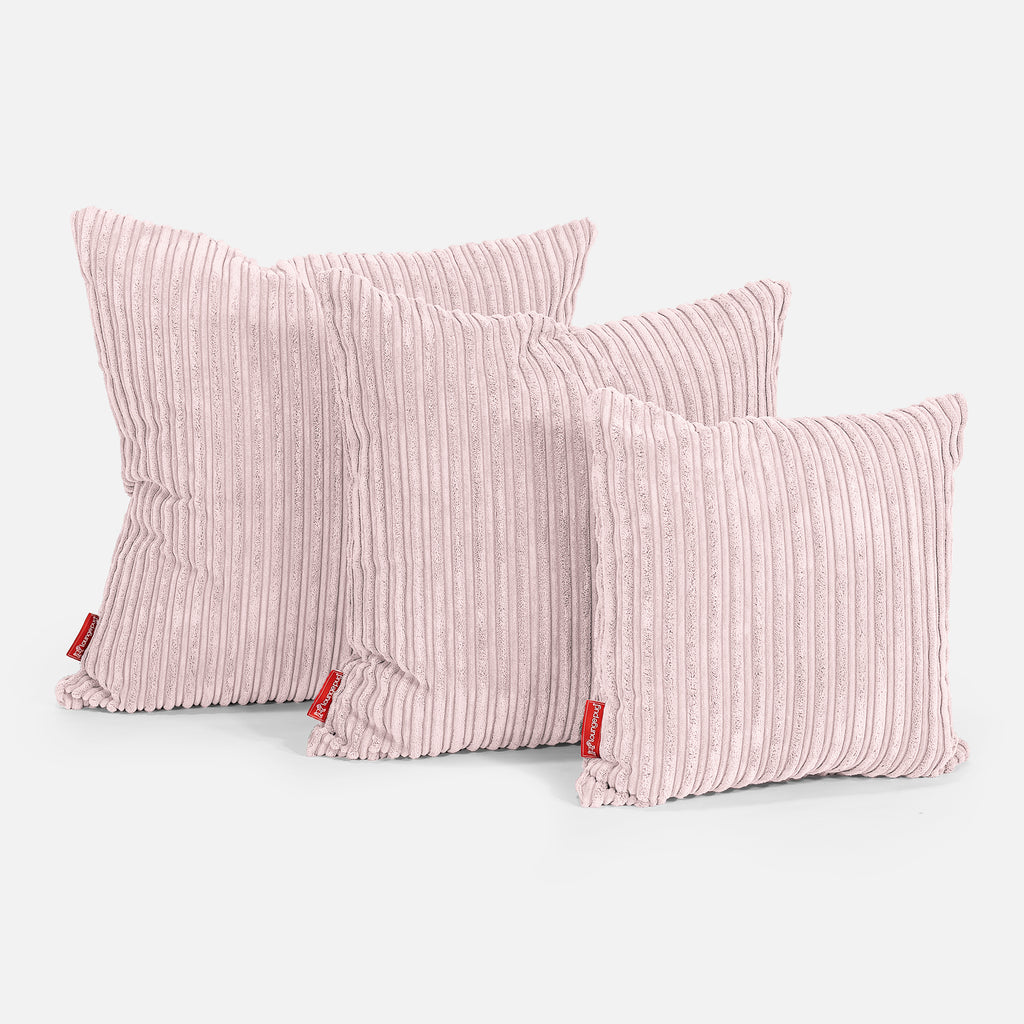 Cojín 47 x 47cm - Pana Clásica Rosa Claro 02