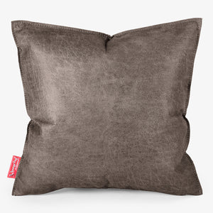 Fundas de Cojín 47 x 47cm - Cuero Envejecido Pizarra Natural