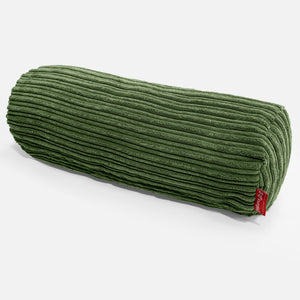 Fundas de Cojín Cilíndrico 20 x 55cm - Pana Clásica Bosque Verde