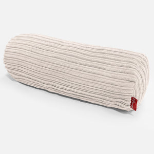 Fundas de Cojín Cilíndrico 20 x 55cm - Pana Clásica Marfil