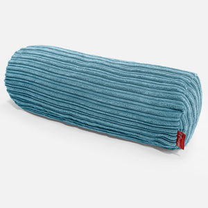 Fundas de Cojín Cilíndrico 20 x 55cm - Pana Clásica Egeo Azul