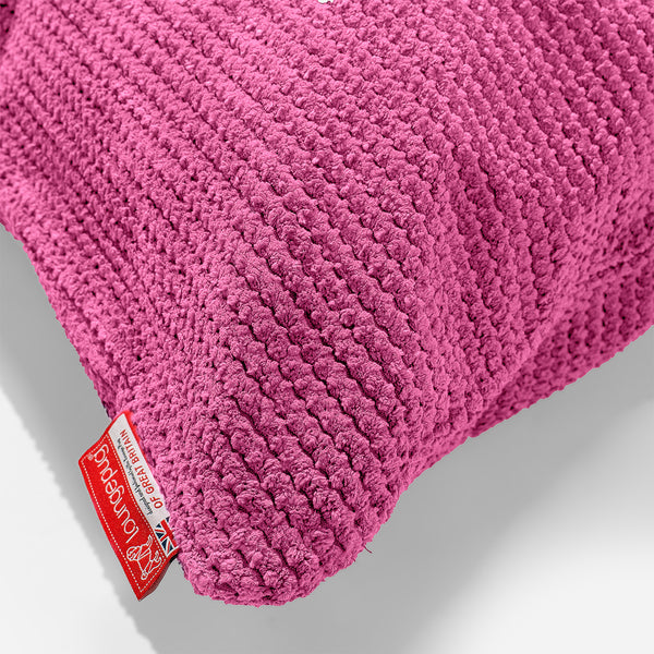 Fundas de Cojín Cilíndrico 20 x 55cm - Pompón Rosa Fabric Close-up Image