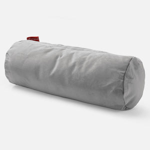 Fundas de Cojín Cilíndrico 20 x 55cm - Terciopelo Plata