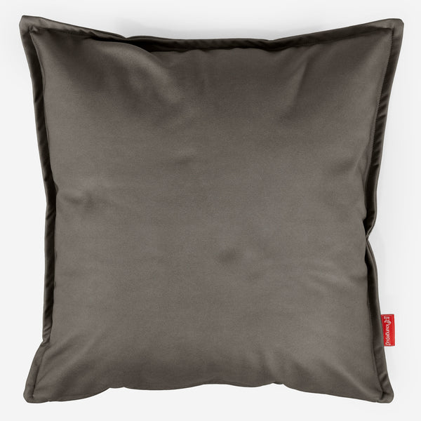 Fundas de Cojín Extra Grande 70 x 70cm - Cuero Vegano Gris 01