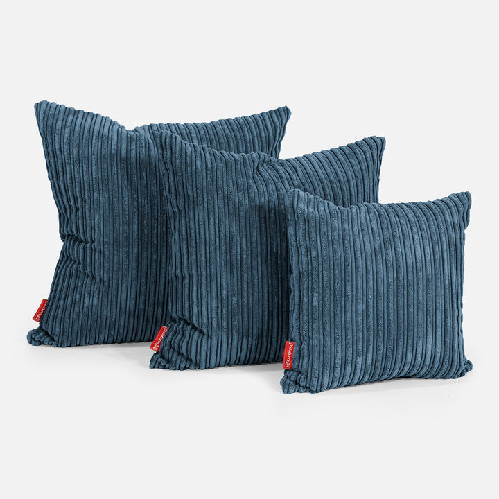 Cojín Extra Grande 70 x 70cm - Pana Clásica Azul marino 02