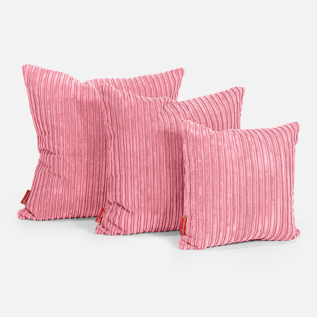 Cojín Extra Grande 70 x 70cm - Pana Clásica Coral 02