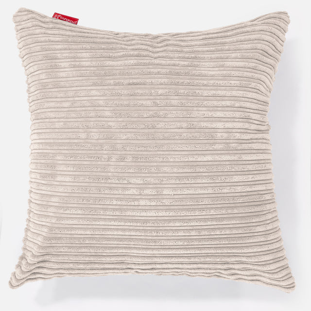 Cojín Extra Grande 70 x 70cm - Pana Clásica Marfil 01