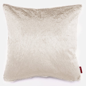 Fundas de Cojín Extra Grande 70 x 70cm - Piel de Conejo Sintética Blanco