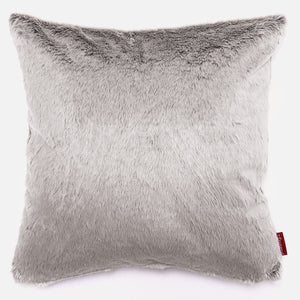Fundas de Cojín Extra Grande 70 x 70cm - Piel de Conejo Sintética Gris Claro