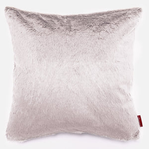 Fundas de Cojín Extra Grande 70 x 70cm - Piel de Conejo Sintética Rosa Empolvado
