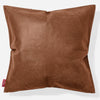 Cojín Extra Grande 70 x 70cm - Cuero Envejecido Marrón británico 01
