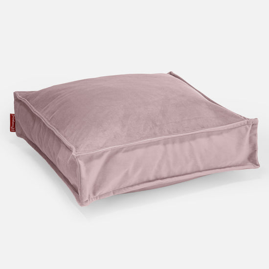 Cojín de Piso Grande - Terciopelo Rosa 01