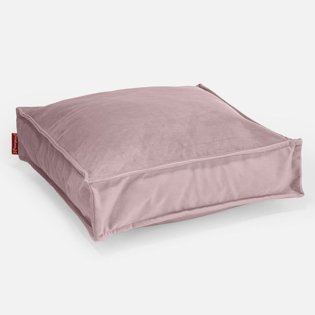 Cojín de Piso Grande - Terciopelo Rosa 01