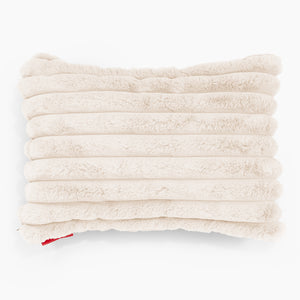 Fundas de Cojín Rectangular 35 x 50cm - Pana de Felpa Ultra Crema
