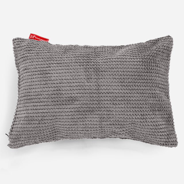 Cojín Rectangular 35 x 50cm - Pompón Carbón Gris 01