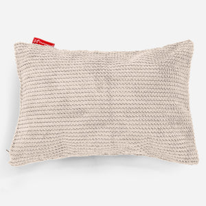 Fundas de Cojín Rectangular 35 x 50cm - Pompón Crema