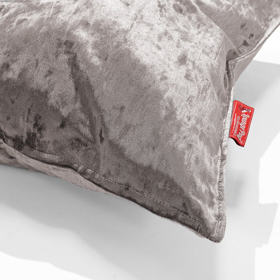 Cojín Rectangular 35 x 50cm - Terciopelo Retro Plata 02