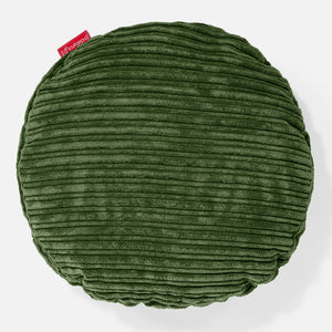 Fundas de Cojín Redondo 50cm - Pana Clásica Bosque Verde