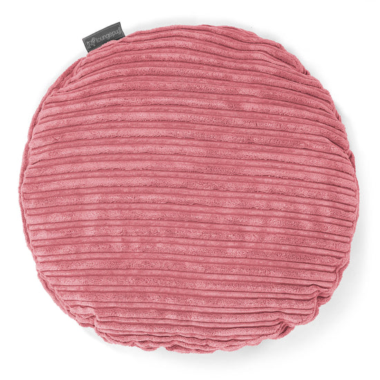 Cojín Redondo 50cm - Pana Clásica Coral 01