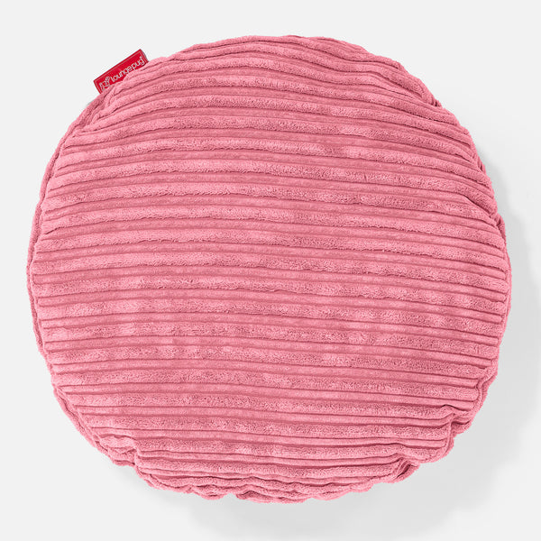 Cojín Redondo 50cm - Pana Clásica Coral 01