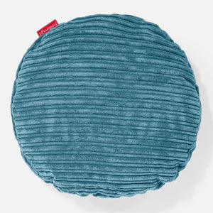 Fundas de Cojín Redondo 50cm - Pana Clásica Egeo Azul