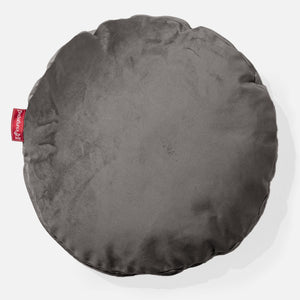 Fundas de Cojín Redondo 50cm - Terciopelo Grafito