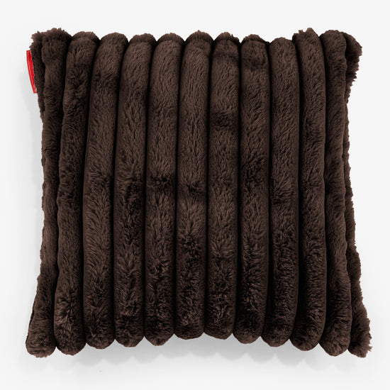 Fundas de Cojín 47 x 47cm - Pana de Felpa Ultra Café 01