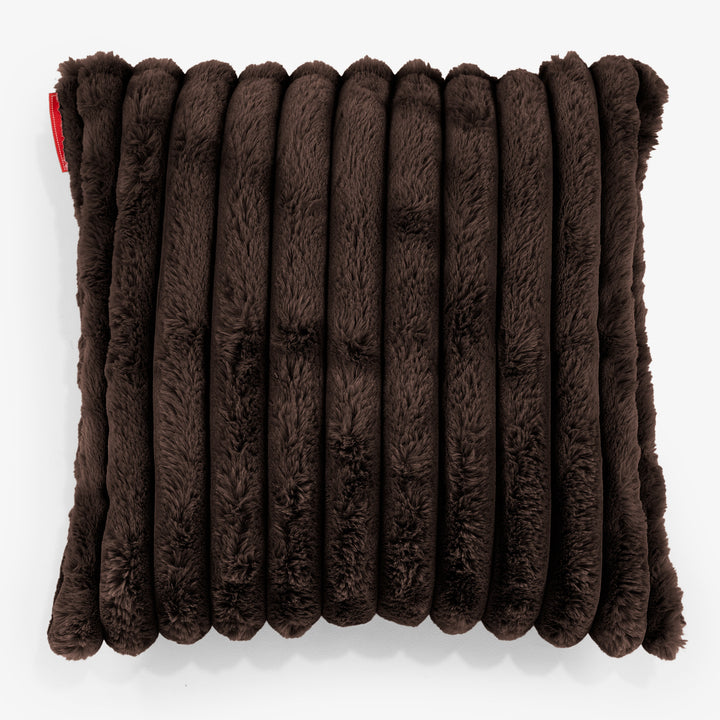 Fundas de Cojín 47 x 47cm - Pana de Felpa Ultra Café 01