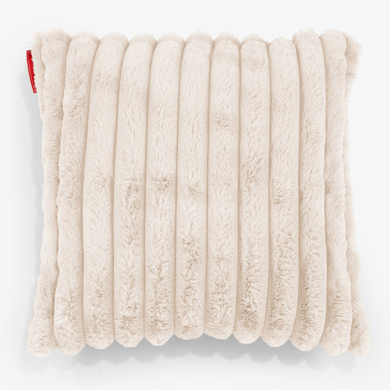 Fundas de Cojín 47 x 47cm - Pana de Felpa Ultra Crema 01